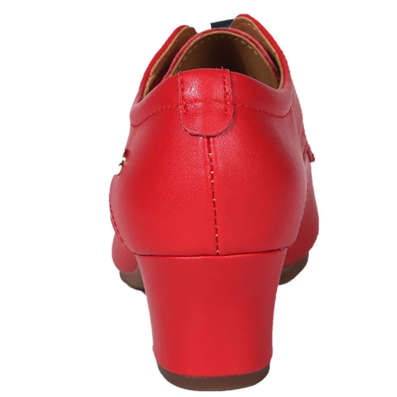 XIHAHA Meisjes Lederen Dansschoenen Vrouwen Latin Salsa Ballet Zachte Zool Professionele Jazz Tango Schoen voor Vrouw Dansen Dame Sneakers