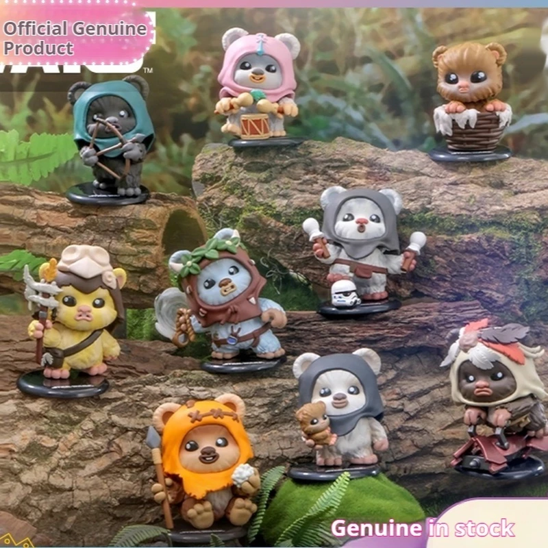 

Hottoys Star Wars Ewok Cosplay Mini Figure Trendy Blind Box Collectible Doll Toy Display Item Compact Size