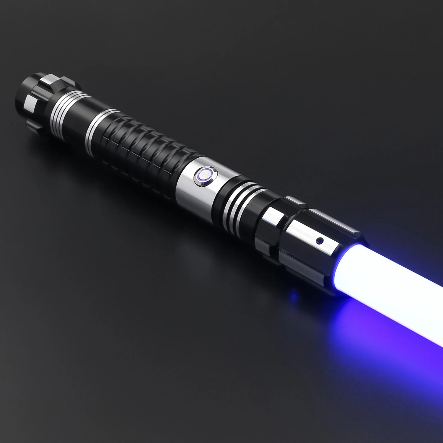 TXQSABER RGB Pixel espada láser de duelo pesado columpio suave mango de Metal sable de luz Cosplay FOC espada jedi 12 colores fuerza foc