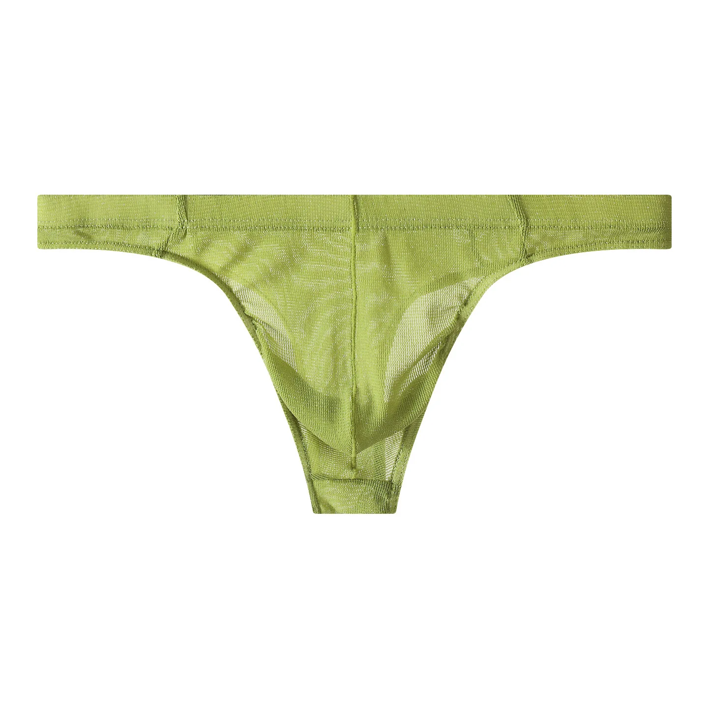 

Men's Mesh Sheer T-Back Thong Low-rise Sexy Transparent Briefs Breathable G-string Underwear for Men