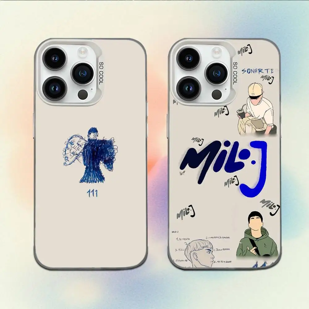 

Singer M-Milo J Phone Case For iPhone 16,15,14,13,12,11,Mini,Pro,E,MAX White Candy Matte Shockproof Cover