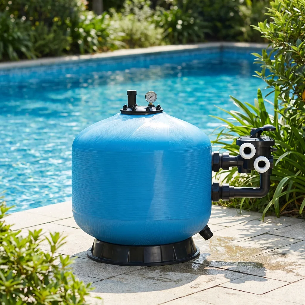 Custom Easy Install Side Mounted Sand Filter with Fiberglass Sand Tank for Swimming Pool Cleaner