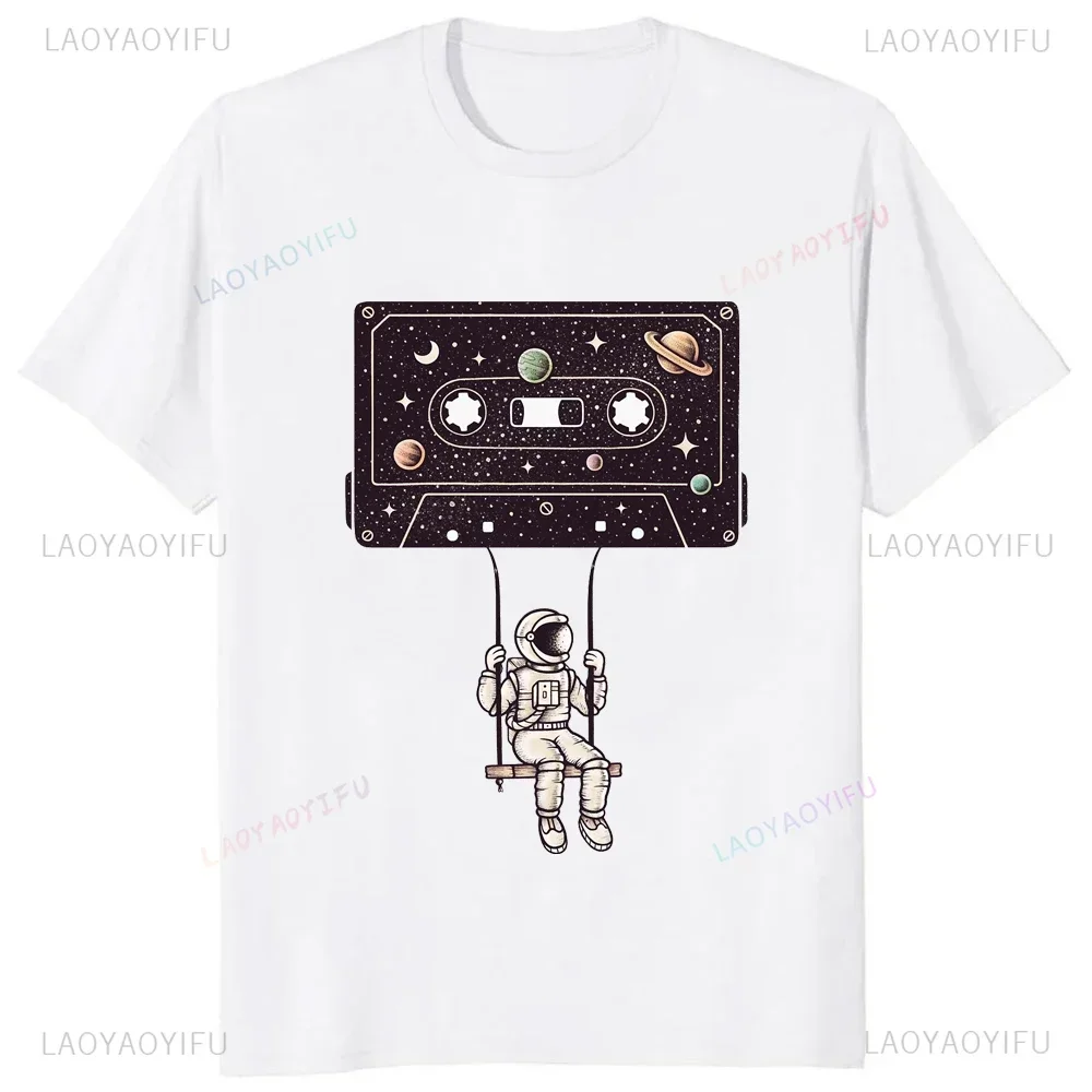 70's 80's 90's Vintage Cassette Tape Pencil Music Mixtape Printed T-Shirt Funny 40th 50th 60th 70th Birthday Gift Graphic Tee