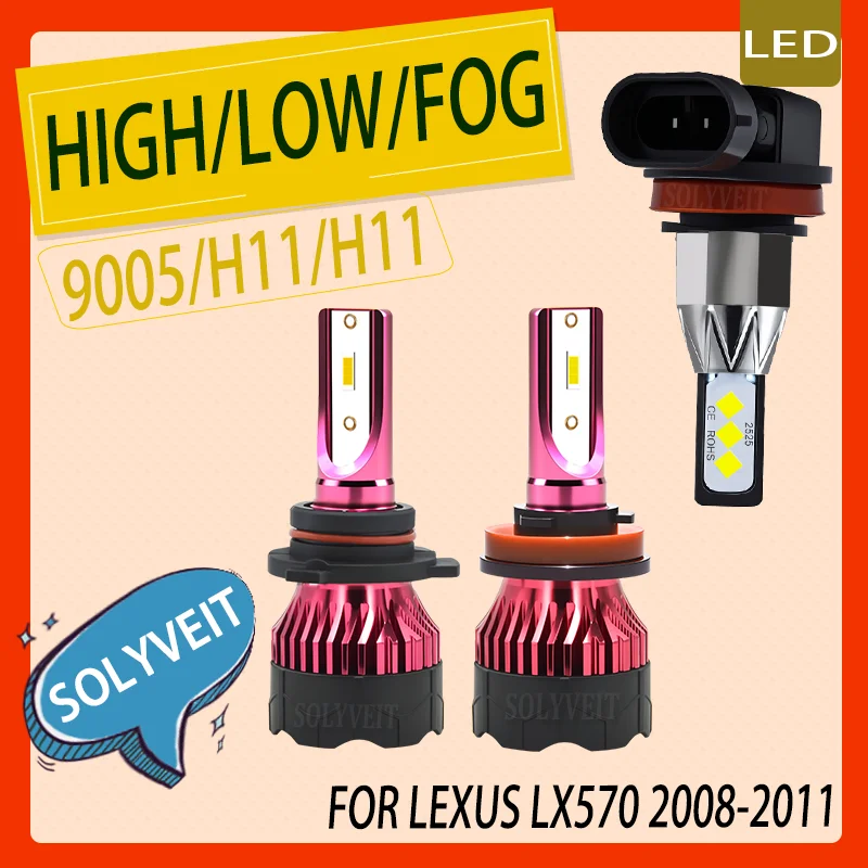 

Easy Installation Night Reliability High-Performance 9005 H11 H11 LED Headlight foglight For Lexus LX570 2008 2009 2010 2011