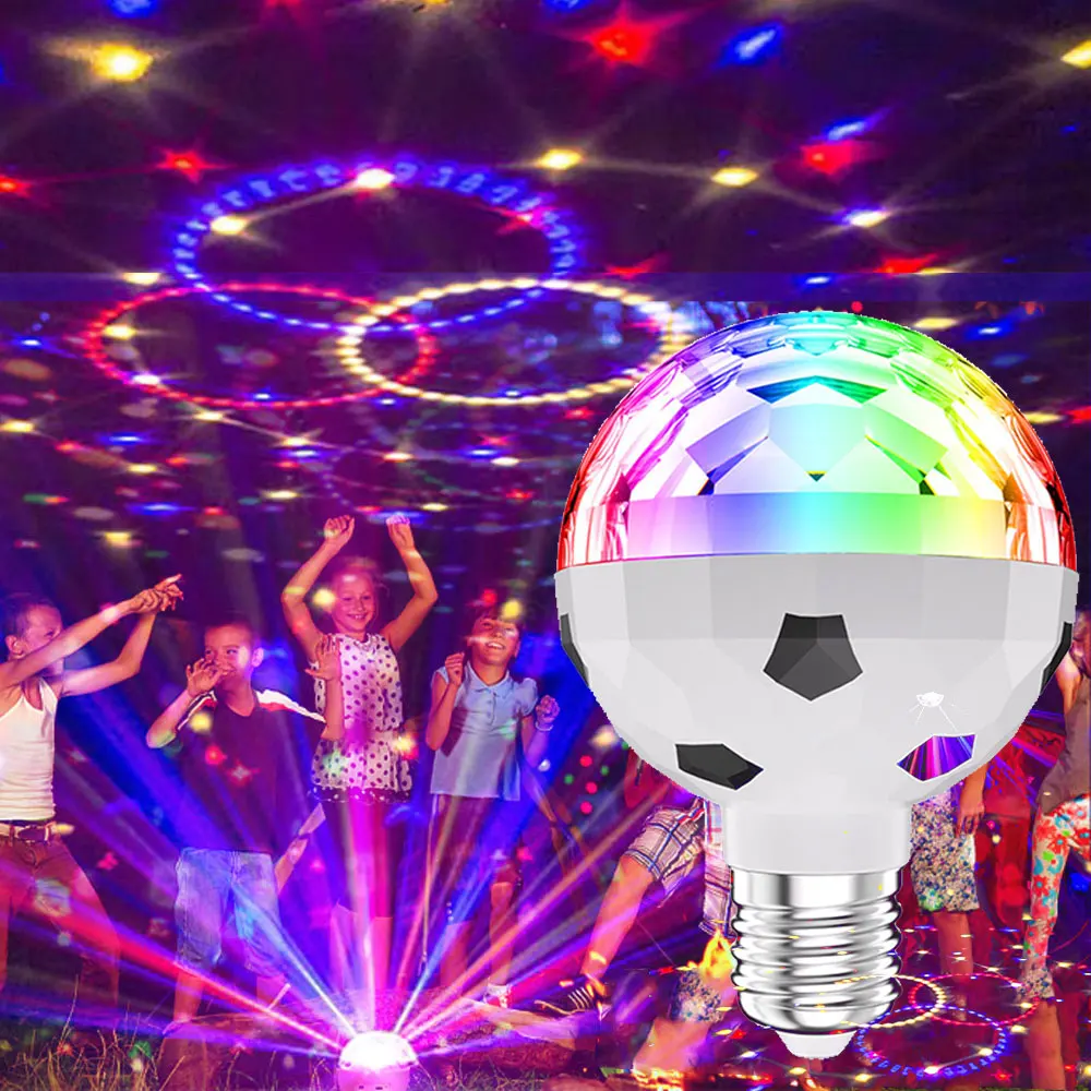 Mini LED Disco Ball Party Lights for Nightclub Karaoke Night Room Club Bar E27 DJ Magic Lamp