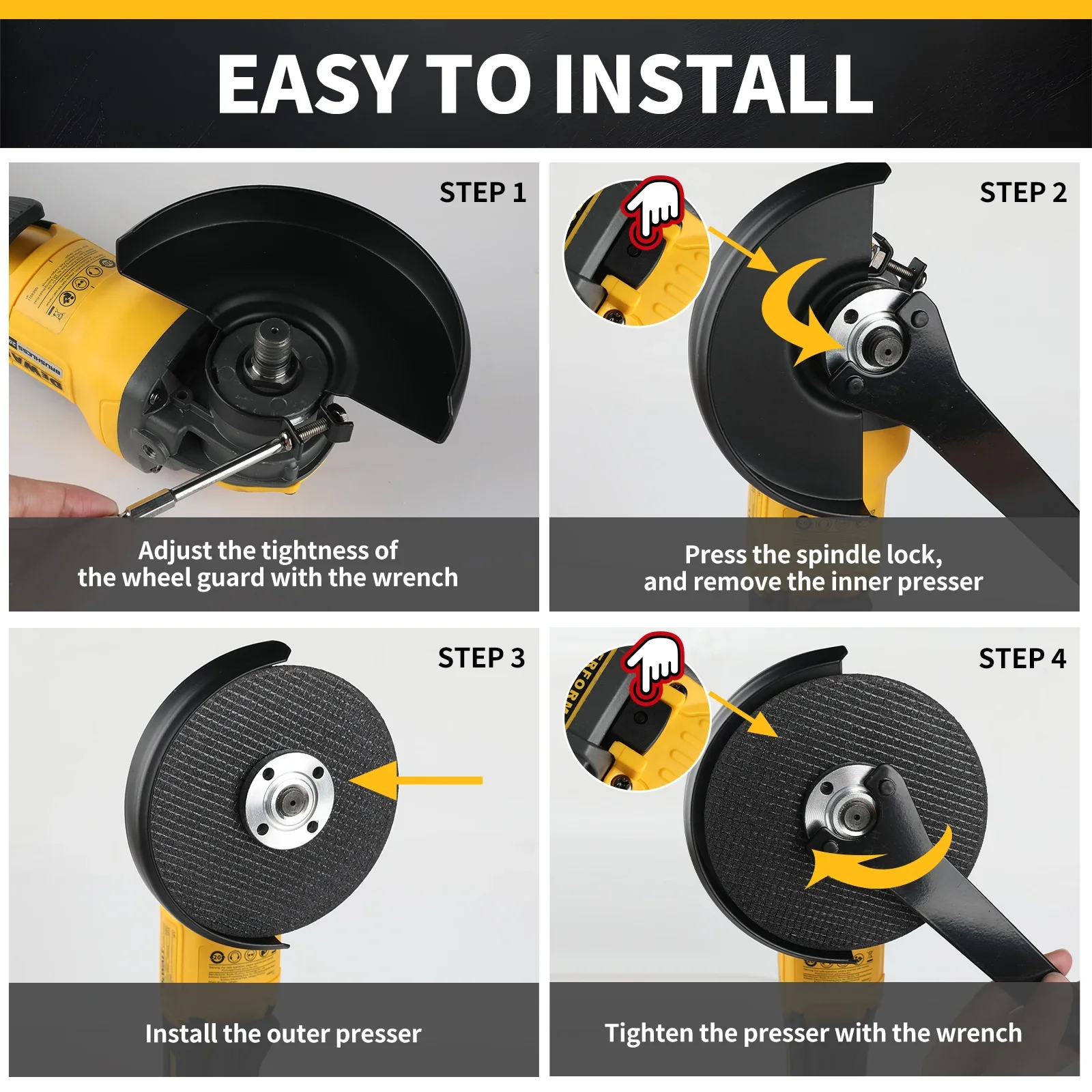 125 مللي متر فرش طاحونة زاوية كهربائية 3 سرعات طاحونة لاسلكية آلة قطع النجارة أداة السلطة لبطارية ديوالت 20 فولت #3