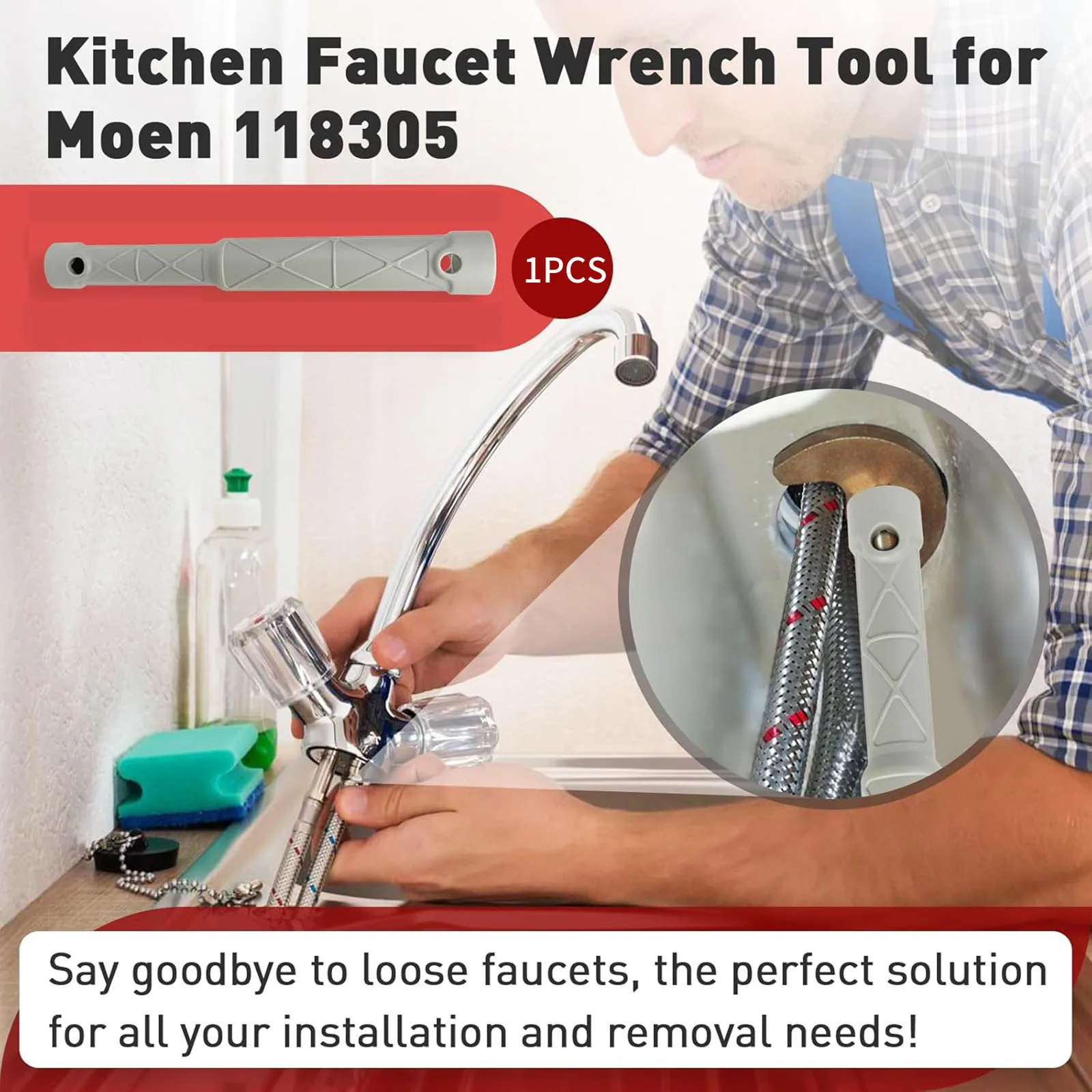 For Moen 118305 157075 Replacement Kitchen Bathroom Faucet Installation Tool Brand New Faucet Tighten Loose Wrench Tool