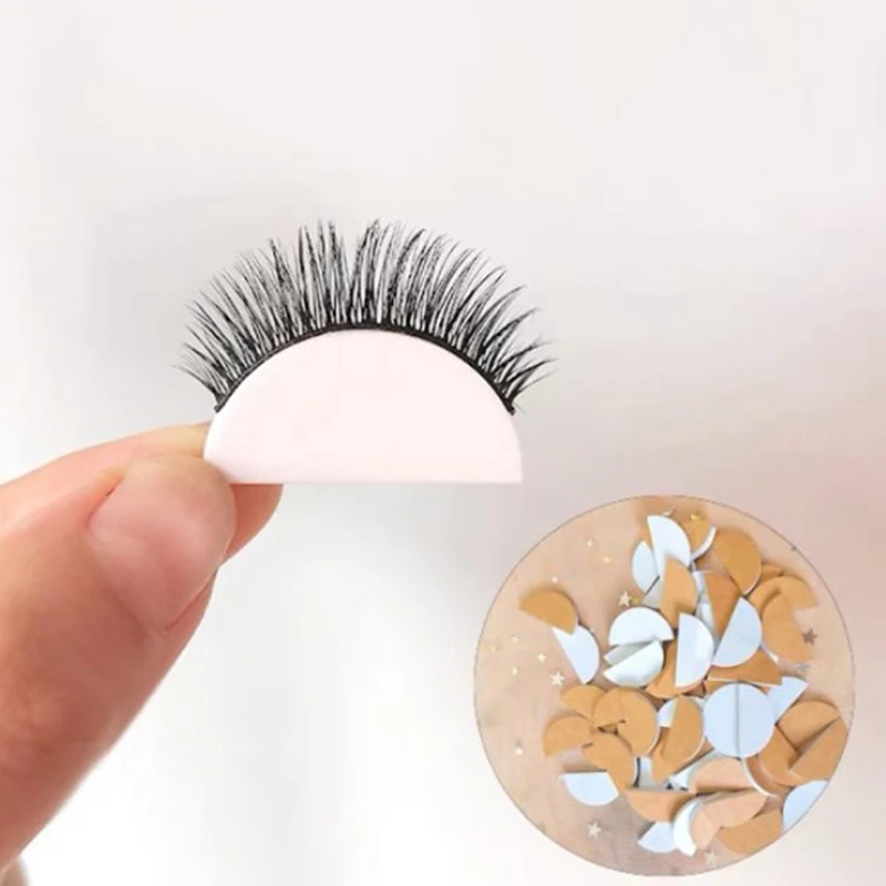 10Pcs Reusable Practicing Eyelash Extension Sponge White Makeup Puff Soft Eye Sponge For Lash Mapping Beginner Lash Artist