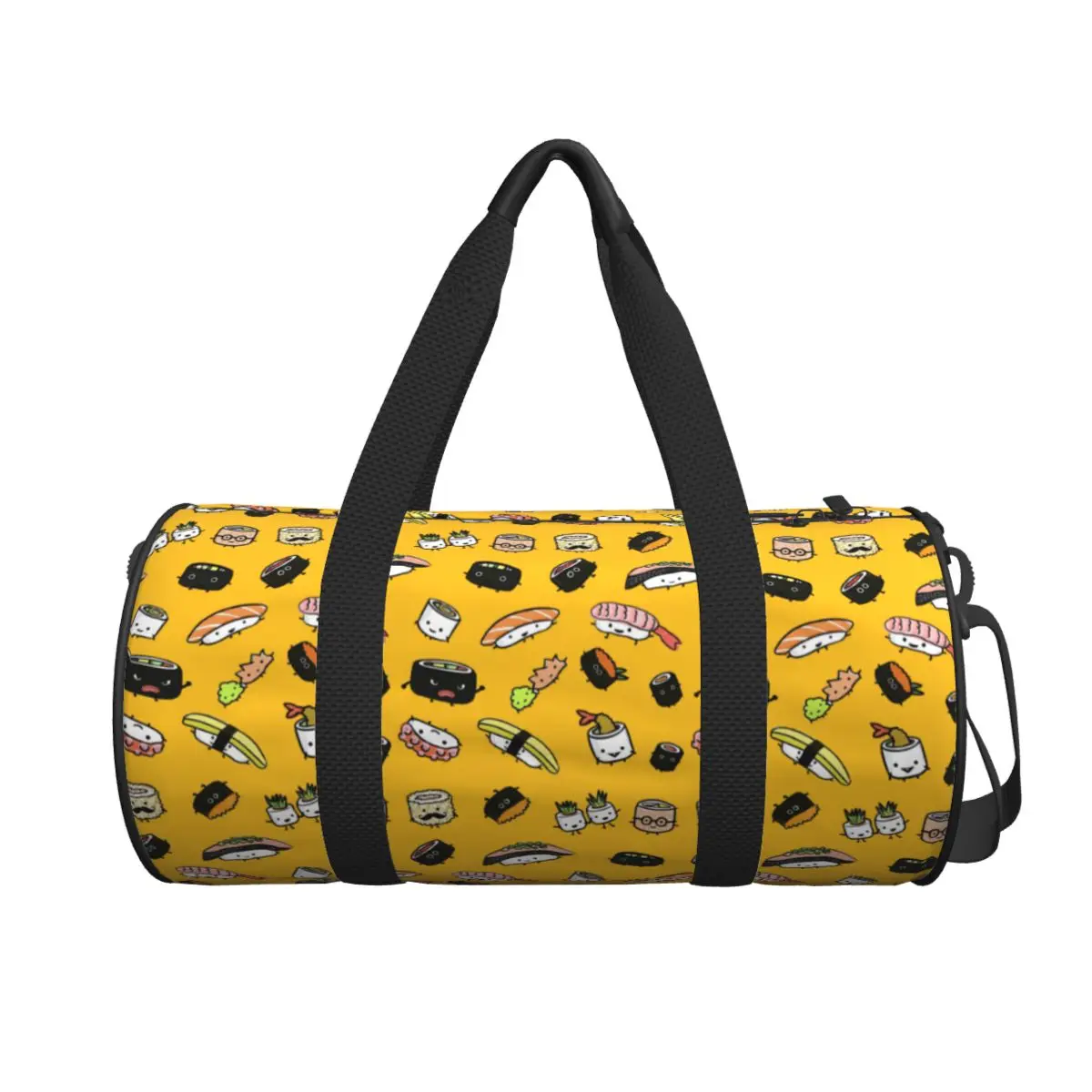 

Cute Sushi Characters Pattern Large Duffle Gym Bag Multi-Functional Duffle Travel Bags Handbags Fitness bag