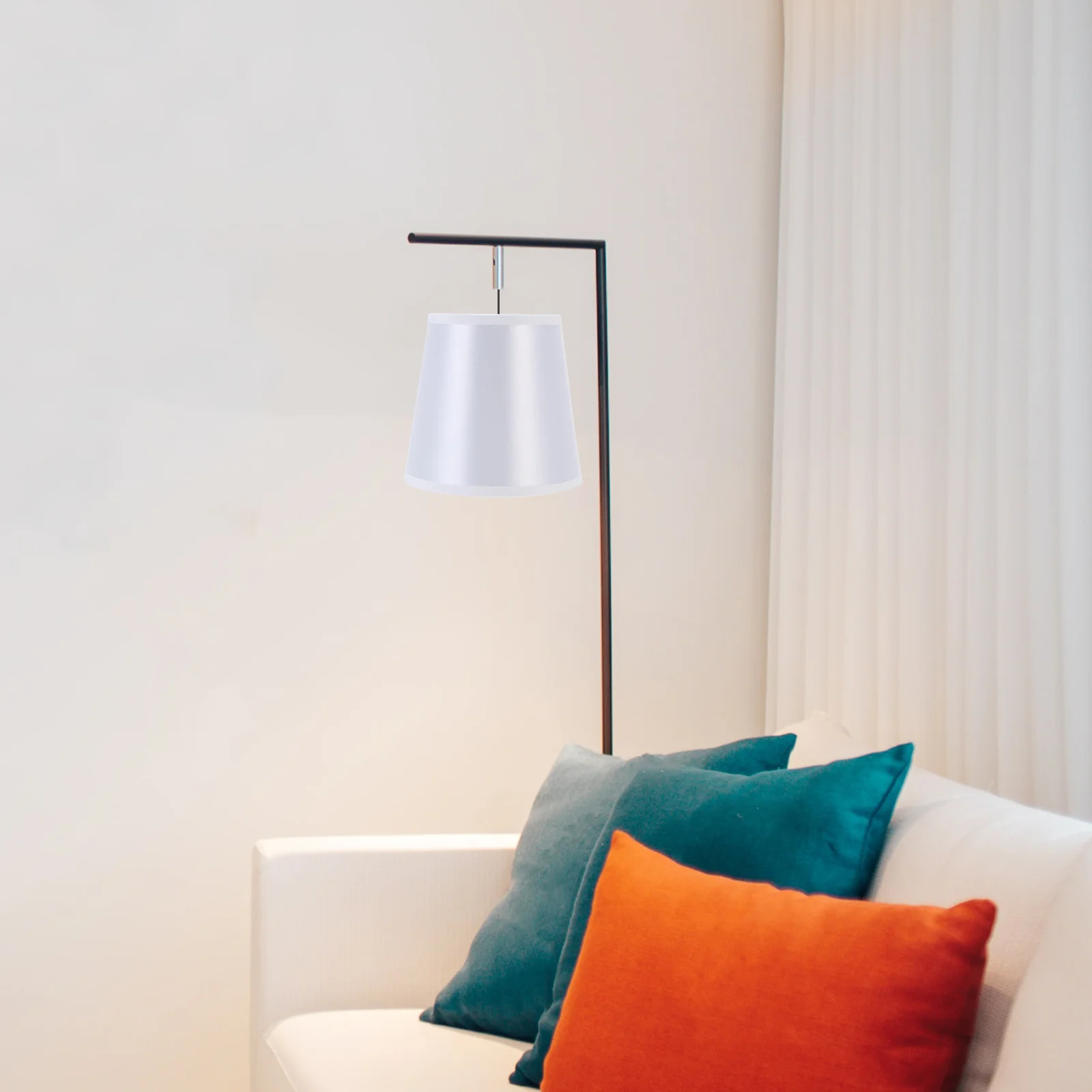 

Cloth Lamp Shade E14 Platinum Color Handmade Durable Light Cover Dust-Proof for Home Bedroom Living Room Decoration
