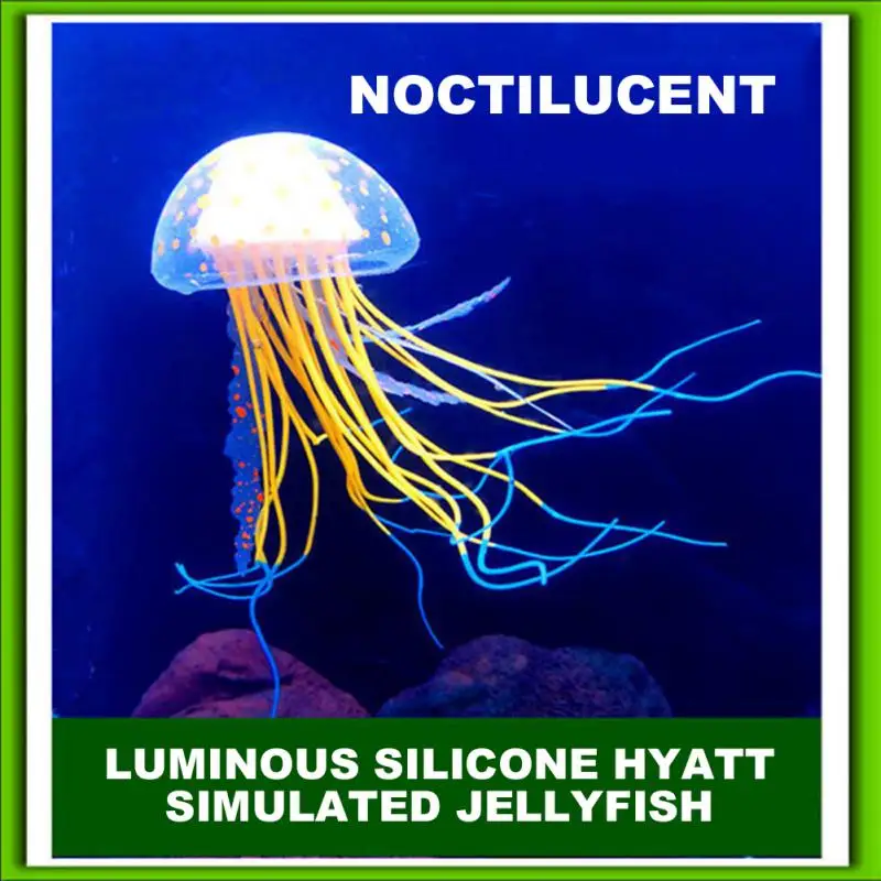 Jellyfish Luminous Ornament Artificial Jellyfish Aquatic Landscape Fish Tanks Decoration Aquarium Accessories Fish Pet Supplies