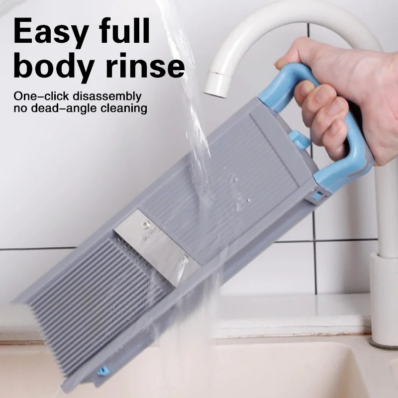 مفرمة خضروات متعددة الوظائف ومحضر طعام، مناسبة للبطاطس والجزر والبصل وأداة المطبخ المبشرة #5