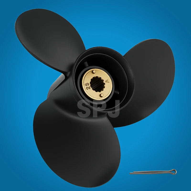 

Motor Engine Outboard Propeller 10 3/8x14 for Mercury 25hp 30hp 40hp 45hp 50hp 70hp Aluminum Alloy 3 Blade 13 Spline Marine