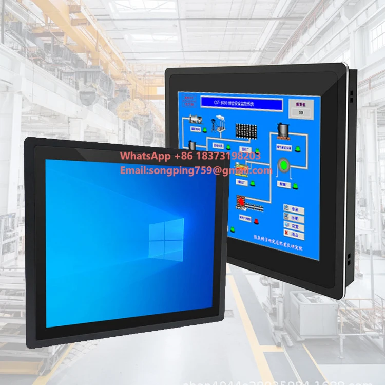 23.8inch Wide Voltage Industrial Tablet Win 10/11 Embedded Industrial Control All-In-One Touch Screen Panel PC New Product