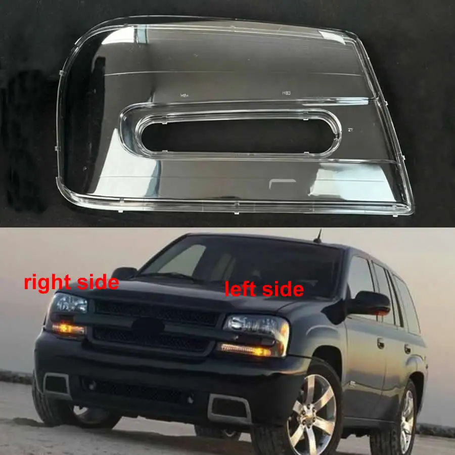 

For Chevrolet Trailblazer 2002 2003 2004-2009 Headlight Cover Shade Headlamp Shell Transparent Lampshade Case Lens Plexiglass