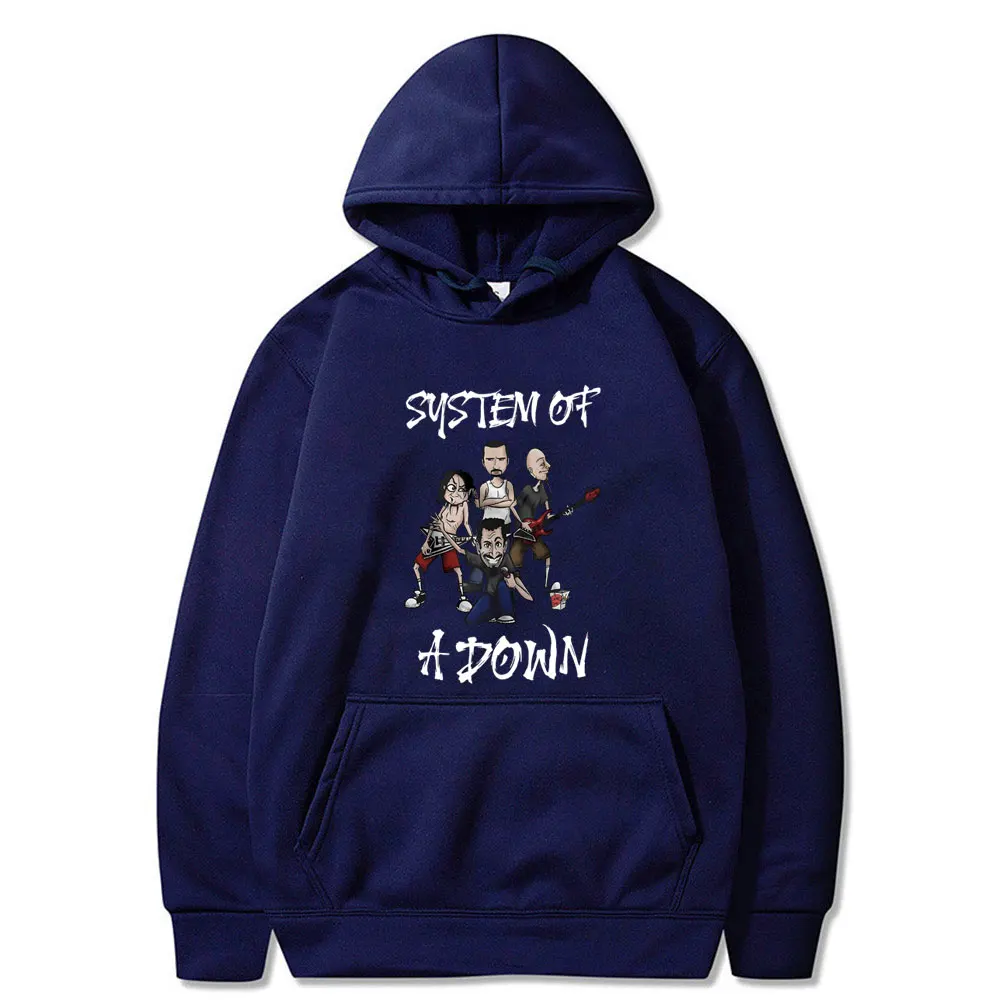 Rock Band System of A Down Graphic Hoodie Male Alternative Metal Music Sweatshirt Men Women\'s Fashion Vintage Pullover Hoodies