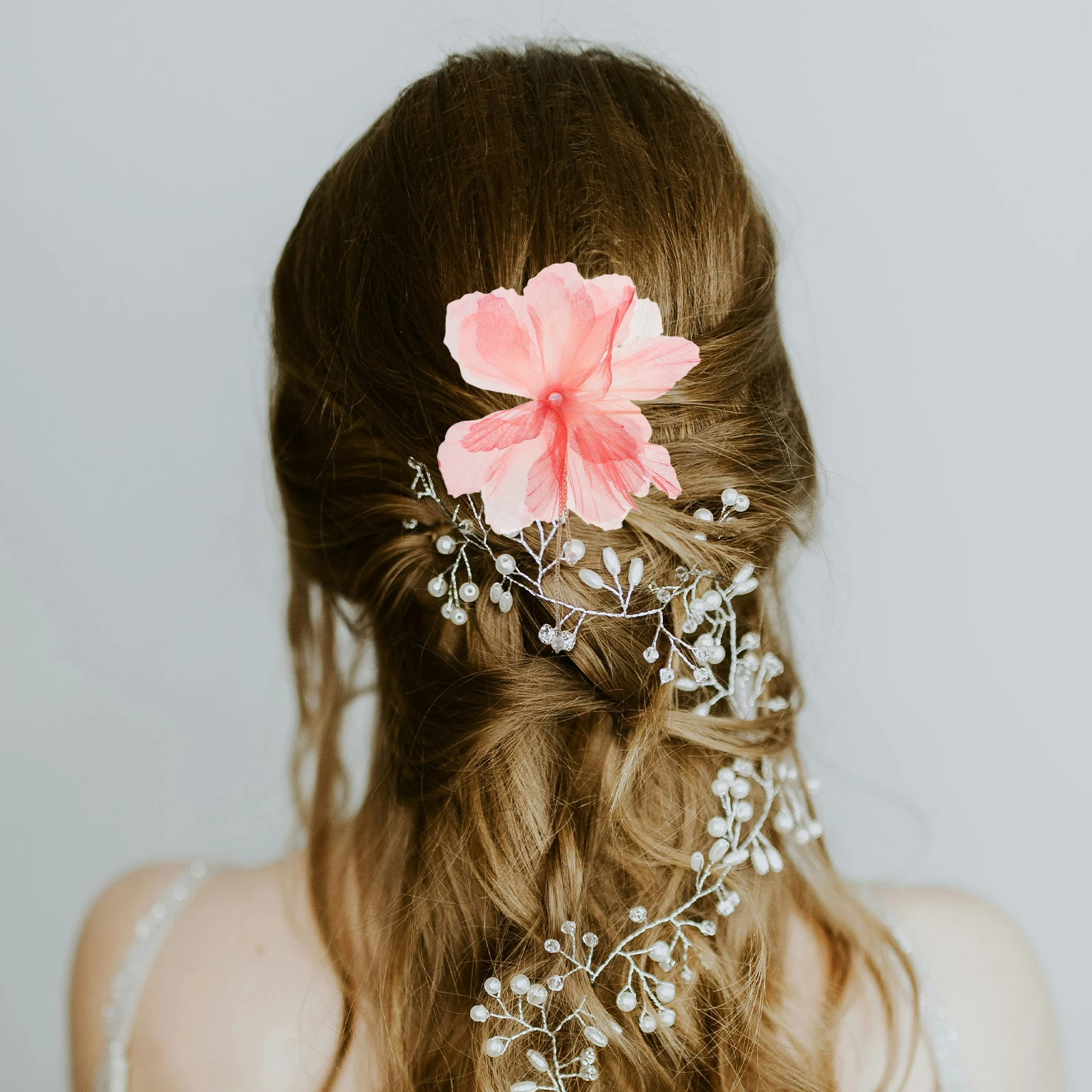 

2pcs Hairpin Decorative Pins Artificial Flower Clip New Style Elegant Design Versatile Use Durable Material Fashionable Pairing