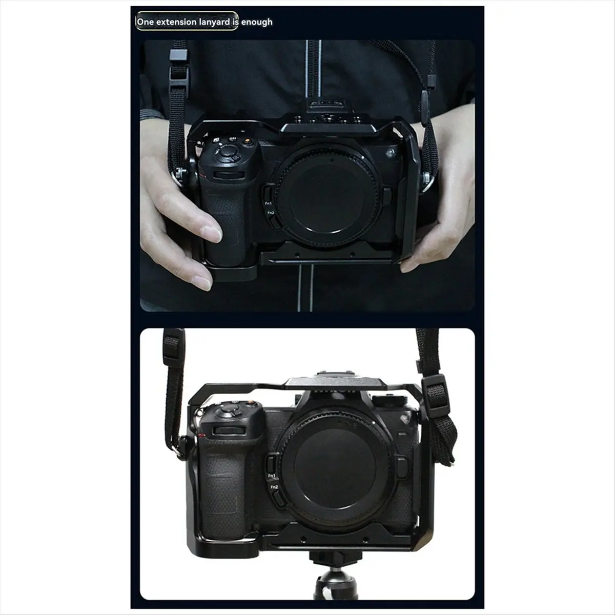 AT42 Universal Shoulder Strap Buckle for Camera Cage 1/4 Hand-Tightened Positioning Lanyard Wrist Strap Fixation