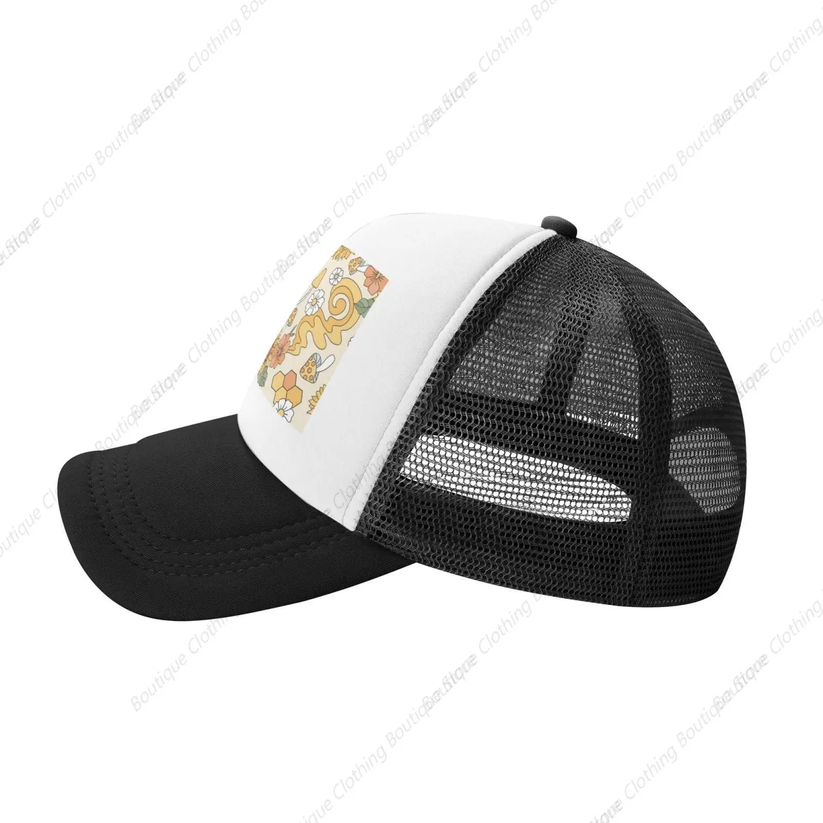 Sombreros de camionero Hippie para hombres, sombreros de camionero, sombreros de béisbol para hombres, negro