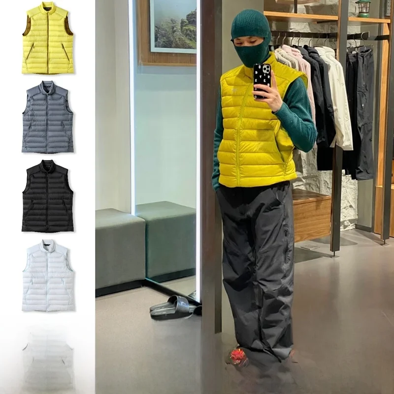 

Ultra-Light down Vest Faionable Urban Sle Windproof Water-Resistant Cactable Commuting Outdoor Autumn Winter Couple's ...