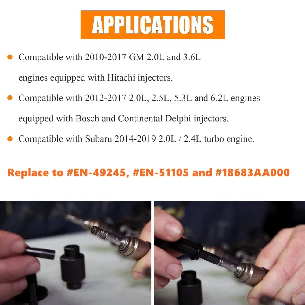 مجموعة أدوات أختام حاقن الوقود GM245 المتوافقة مع محركات GM سوبارو، تحل محل # EN-49245 EN-51105 18683AA000 #3