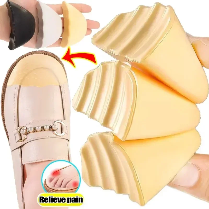1pair  Anti Slip Sponge Forefoot Insert Pads Adjustable PU Foam Toe Plugs Reduce Size Insert Soft Shoe Accessories Toe Protector