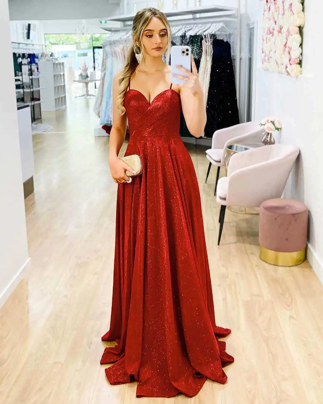 Moq Luxe Pailletten Prom Jurk Voor Tieners Dames Elegante Prom 2023 Avond Baljurken Sexy Feest Maxi Pailletten Avondjurk