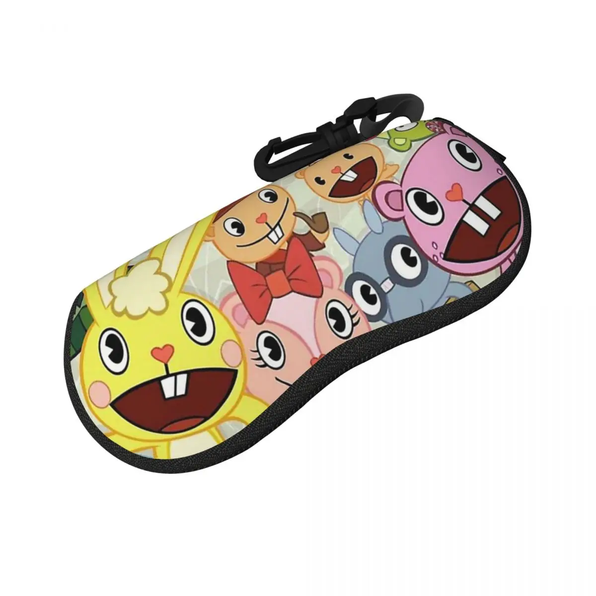 해피 트리 프렌즈 쉘 안경 케이스 휴대용 선글라스 박스 여성 남성 소프트 안경 가방 파우치