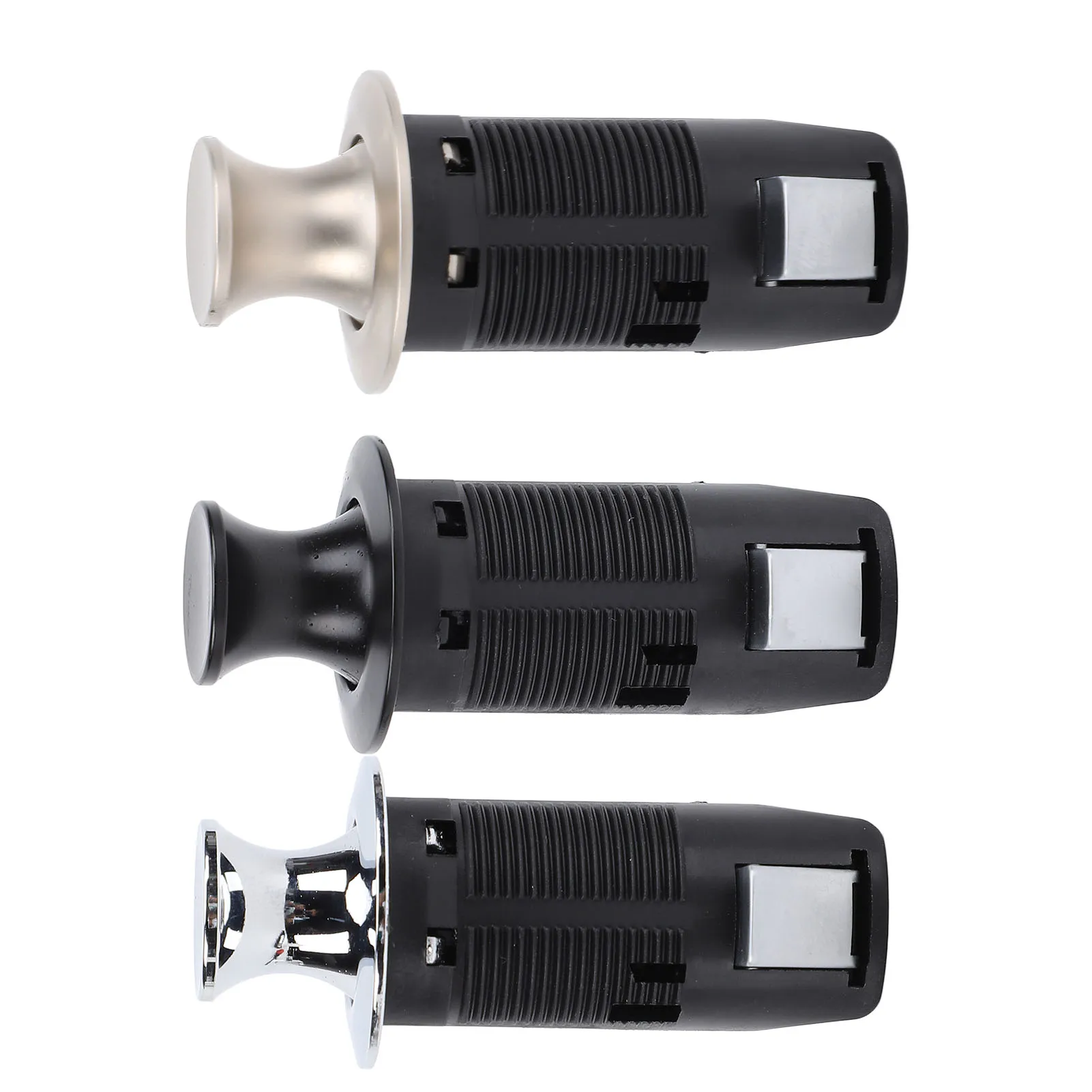 Cabinet Push Button Lock Stylish Look Keyless Cupboard Drawer Push Button Latch Knob for RV Yacht Motorhome Campervan