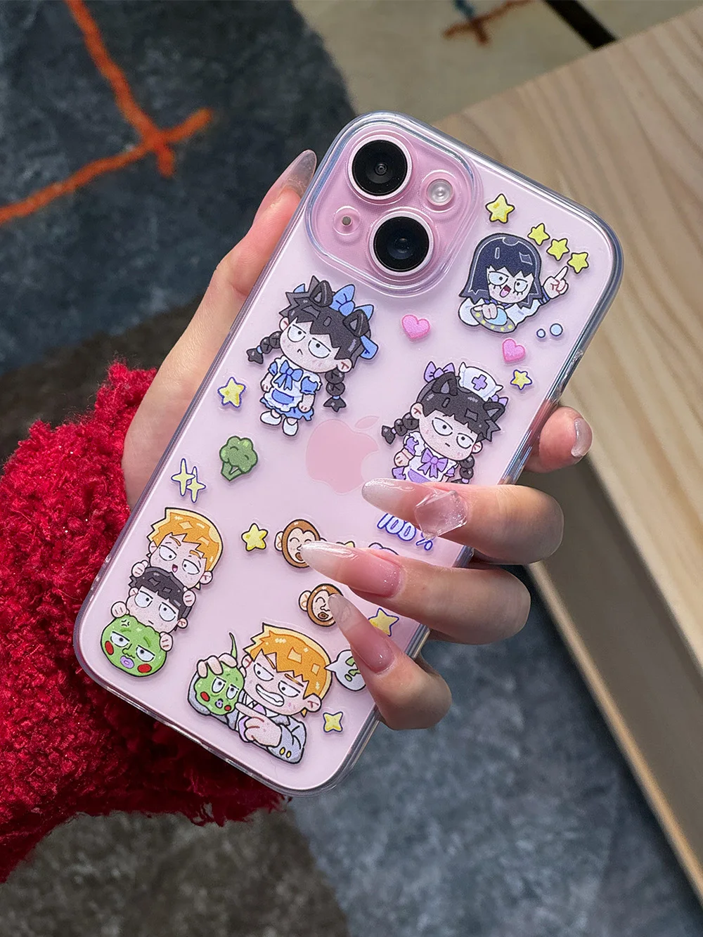 Anime Mob Psycho 100 Mobu Saiko Hyaku Cosplay Kohis Stickers Cartoon Decals Crystal Sticker Paster Tags Bauble Xmas Gift