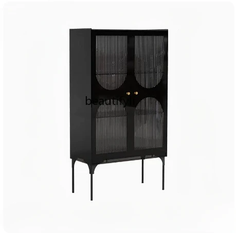 Nordic Living Room Wall Curio Cabinet Glass Door Wine Cabinet Modern Minimalist Sideboard Restaurant Display Cabinet furniture