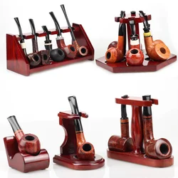 1/2/3/4/5/8 position tobacco pipe rack DIY storage rack solid wood pipe rack collection crafts rack gift