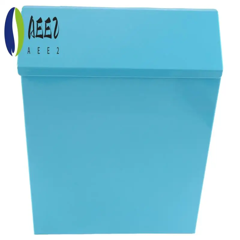 

AEE2-Lockable Mailbox Wall Collection Box Farmhouse Mailbox With Key Suitable For Home Office Blue