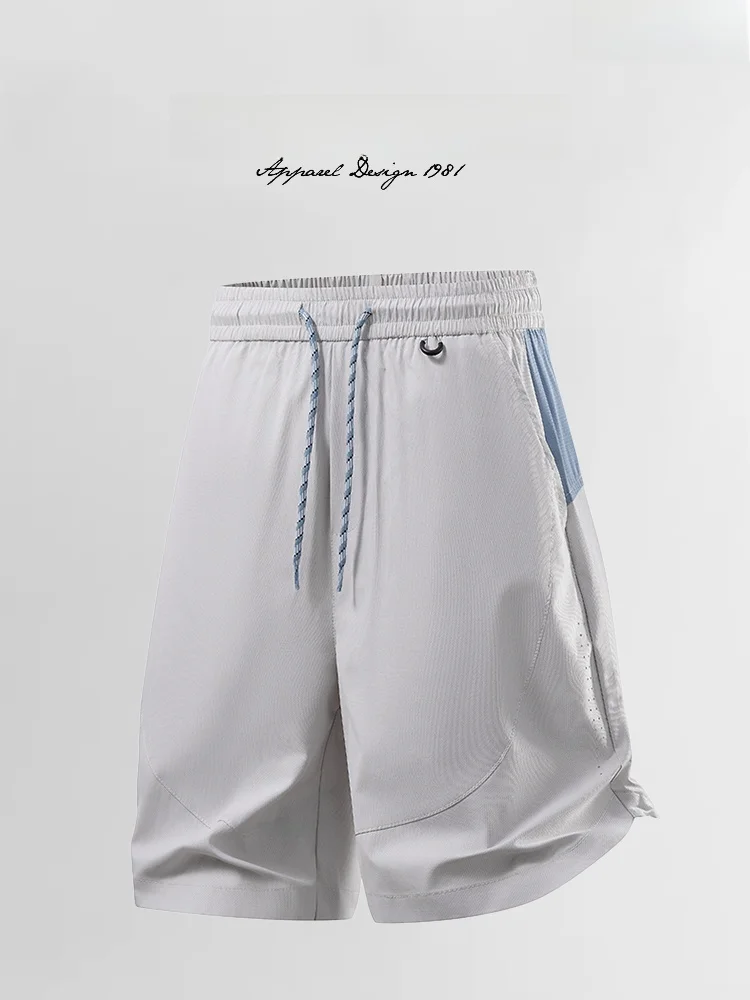 Pantalones Cortos Deportivos de Secado Rápido para Hombre JUNCO, Pantalones Casuales Finos y Holgados de Verano, Pantalones de Cinco Cuartos a la Moda, de Fibra de Poliéster, Estilo Casual de Negocios