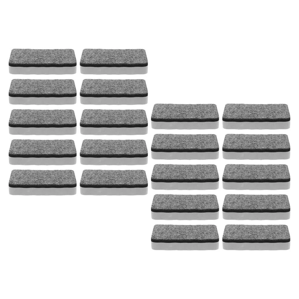 

20 Pcs Whiteboard Eraser Felt Chalkboard Dry Eva Erasers for Students Magnetic Cleaners