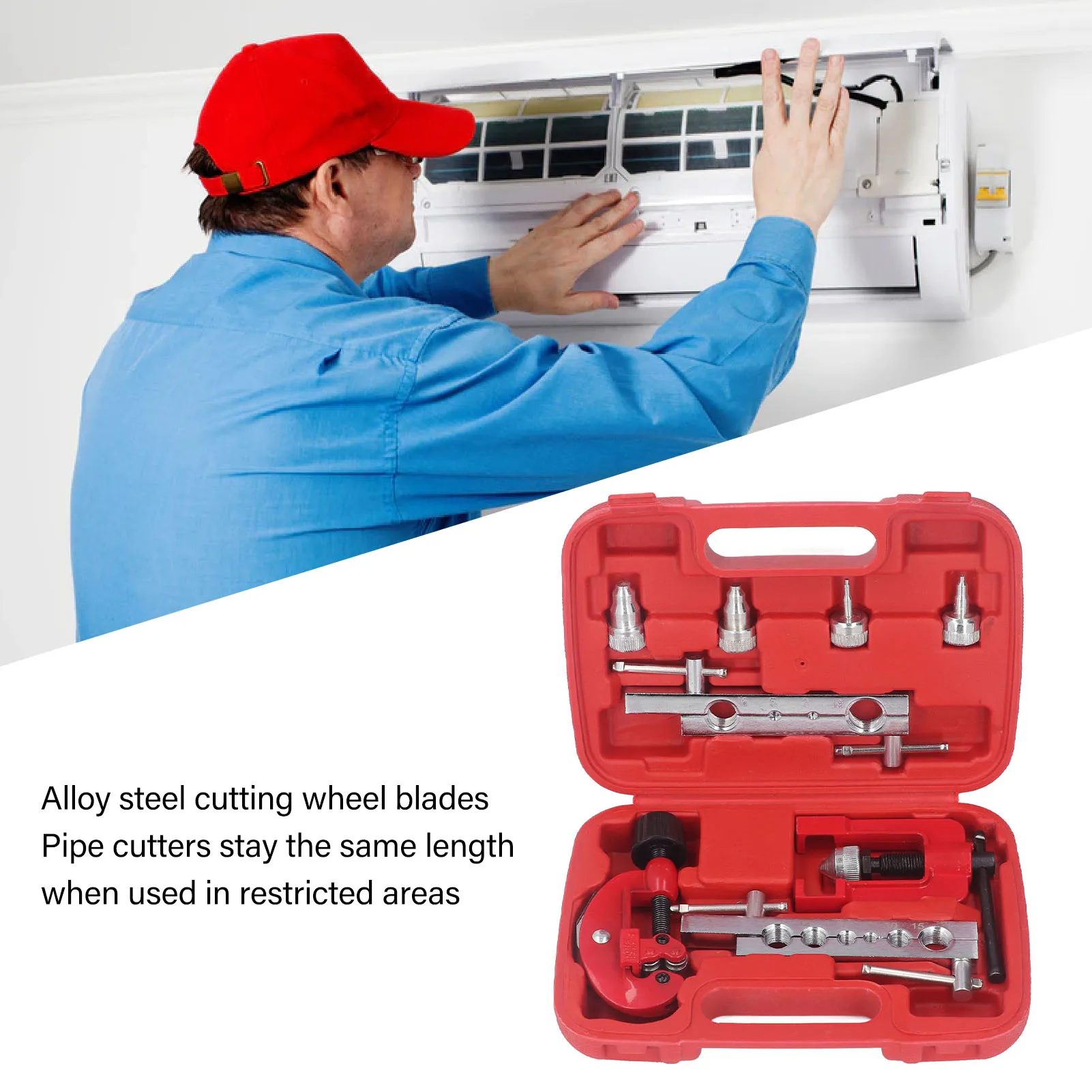 

Набор инструментов для развальцовки труб, долговечный, устойчивый к коррозии, расширитель, 3–19 мм, широко используется в судостроении