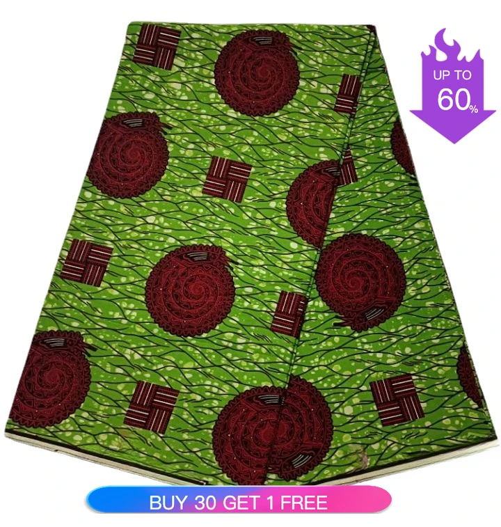 حقيقي نسيج الشمع الأفريقي الشمع النيجيري أنقرة كتلة يطبع الباتيك Hollandaise النسيج الهولندية Pagne 6 ياردة لخياطة القماش 2023 #5