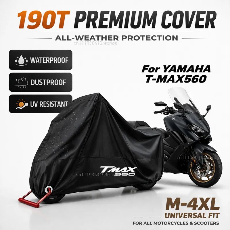 

For YAMAHA T-MAX TMAX 560 T max 560 T-Max560 TMAX560 190T Motorcycle Cover Waterproof Dustproof UV Protection All Season