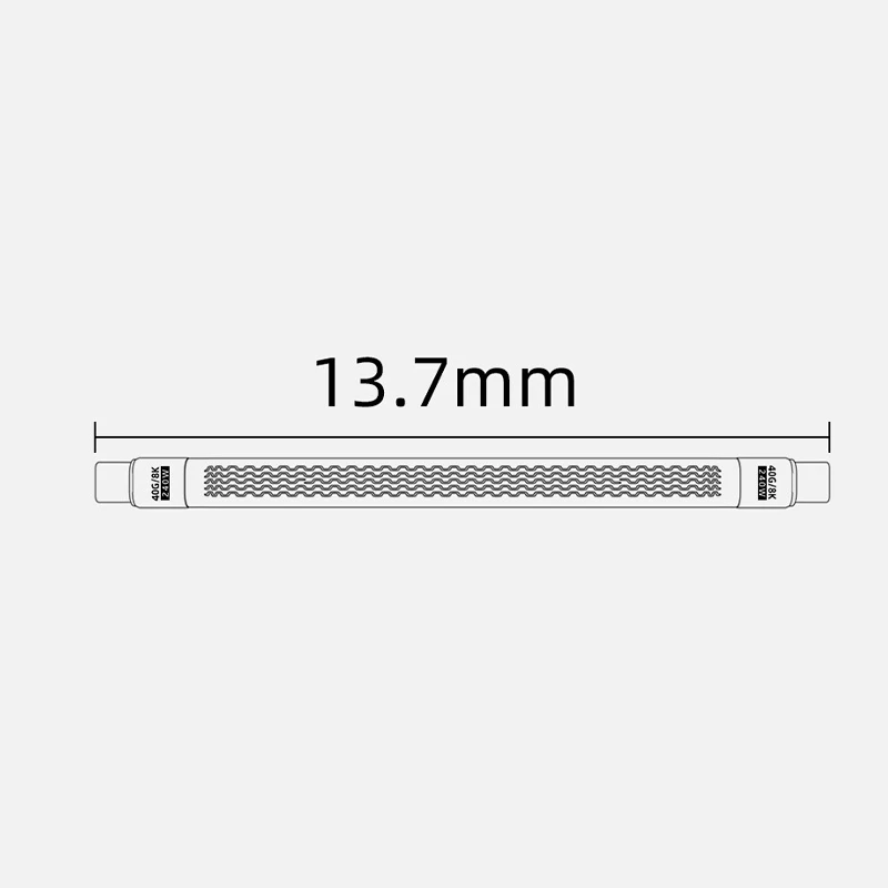 NEUES 240W/40Gbps USB4 Tragbares Schlüsselanhänger-Kurzkabel Datenübertragung 8K/60Hz Typ-C zu C Schnellladekabel für Mac Mini 16 Pro Max – Detail 7