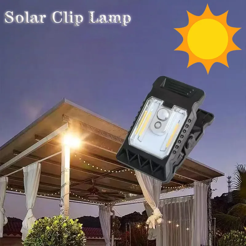 

Новинка 2026: Усовершенствованный интеллектуальный солнечный светодиодный светильник на клипсе для наружного освещения двора и сада, настенный светильник COB на солнечной энергии