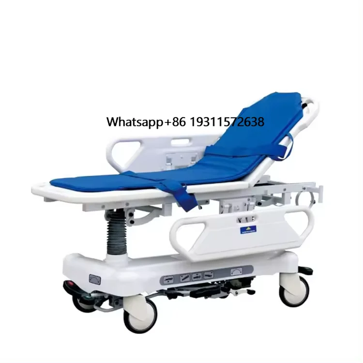 

Hospital Multi-Function Hydraulic Transfer Stretcher Cart Mobile Medical Patient Transport Trolley Bed Emergency Transfer Bed