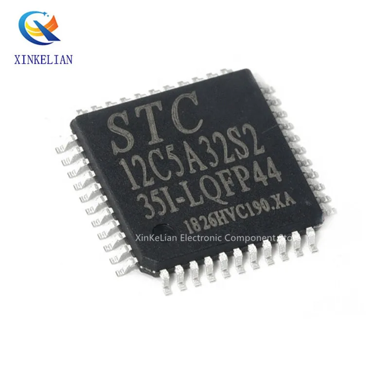 10pcs New STC12C5A32S2-35I-LQFP44 STC12C5A32S2 12C5A32S2 12C5A32S2-35I-LQFP44 12C5A32S2-35I QFP-44 Microcontroller chip