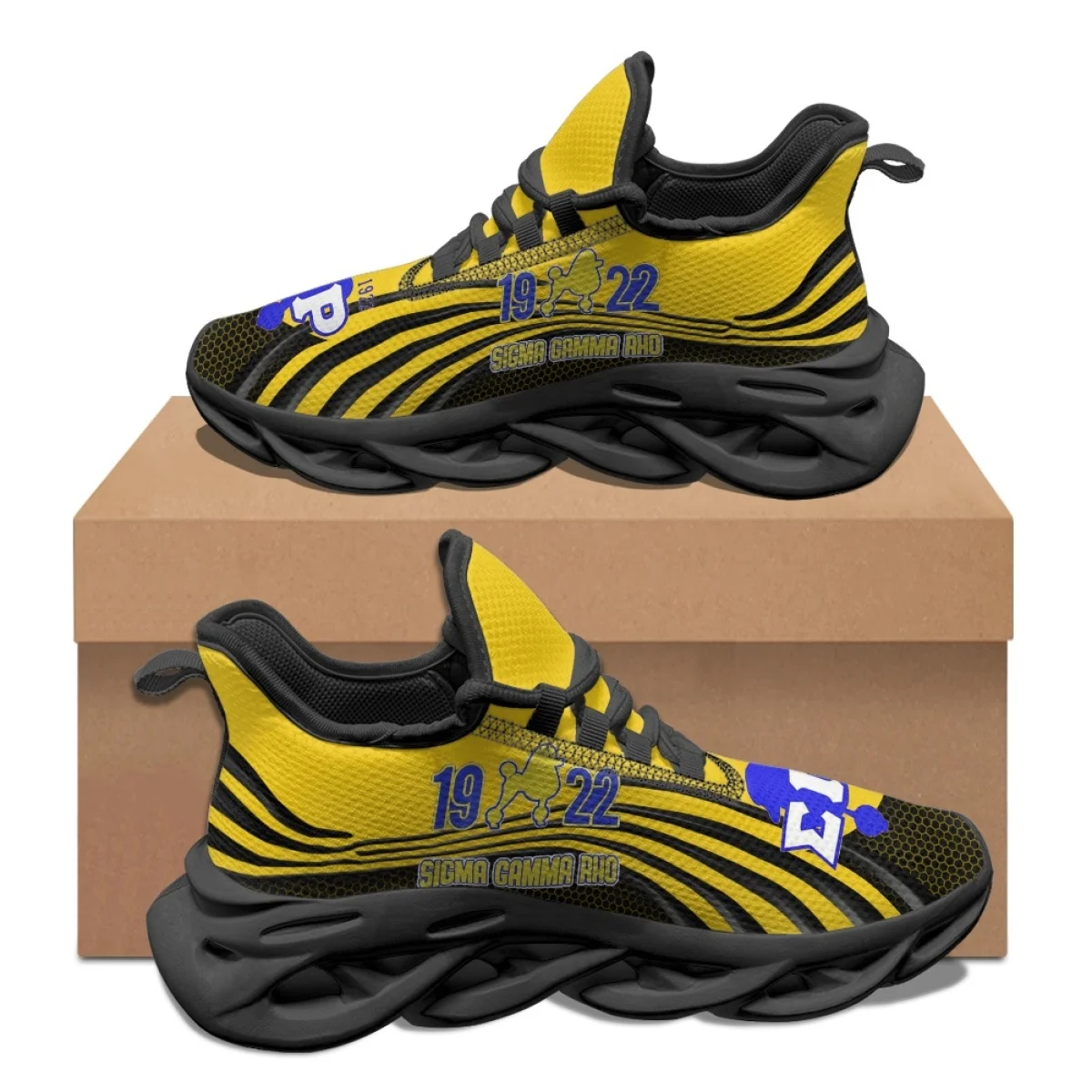 Women Sneakers Sigma Gamma Rho Creative Designer Lace Up Running Shoes Comfortable Lightweight Adult Breathable Basketball Shoes