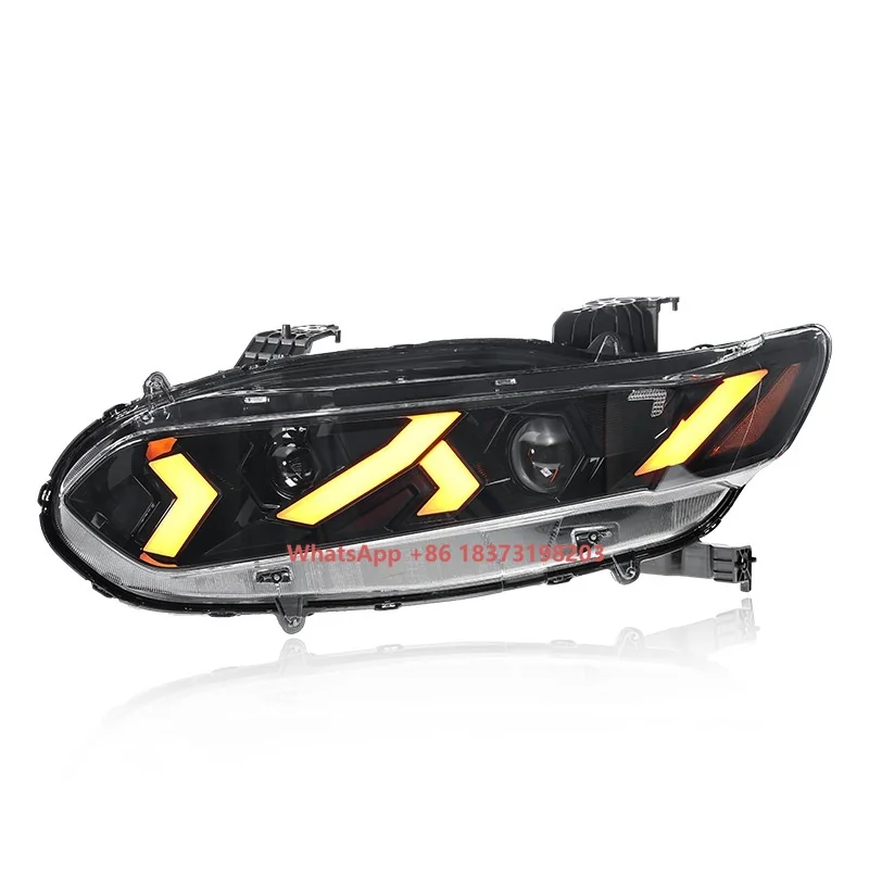 

For Honda 10th Generation Accord 18-23 Rambo LED Headlight Assembly Modification New 12V Daytime Running Light Streamer New