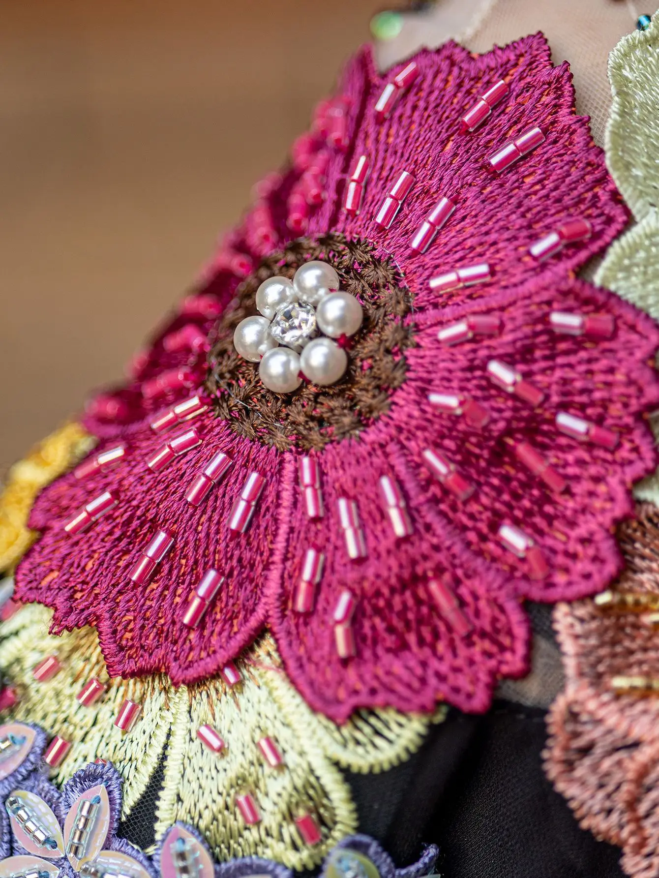 Women's Black Beading Casual Trendy Elegant Patchwork Loose Abaya Female Dresses Clothes Muslim Middle East 2025 New Fashion