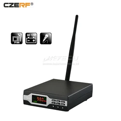 CZE-01B CZERF PLL Stereo FM Transmitter MONO Radio Broadcast Station 0-1W 10-Level Home Campus Audio Amplifier 50/75us 76-108MHz