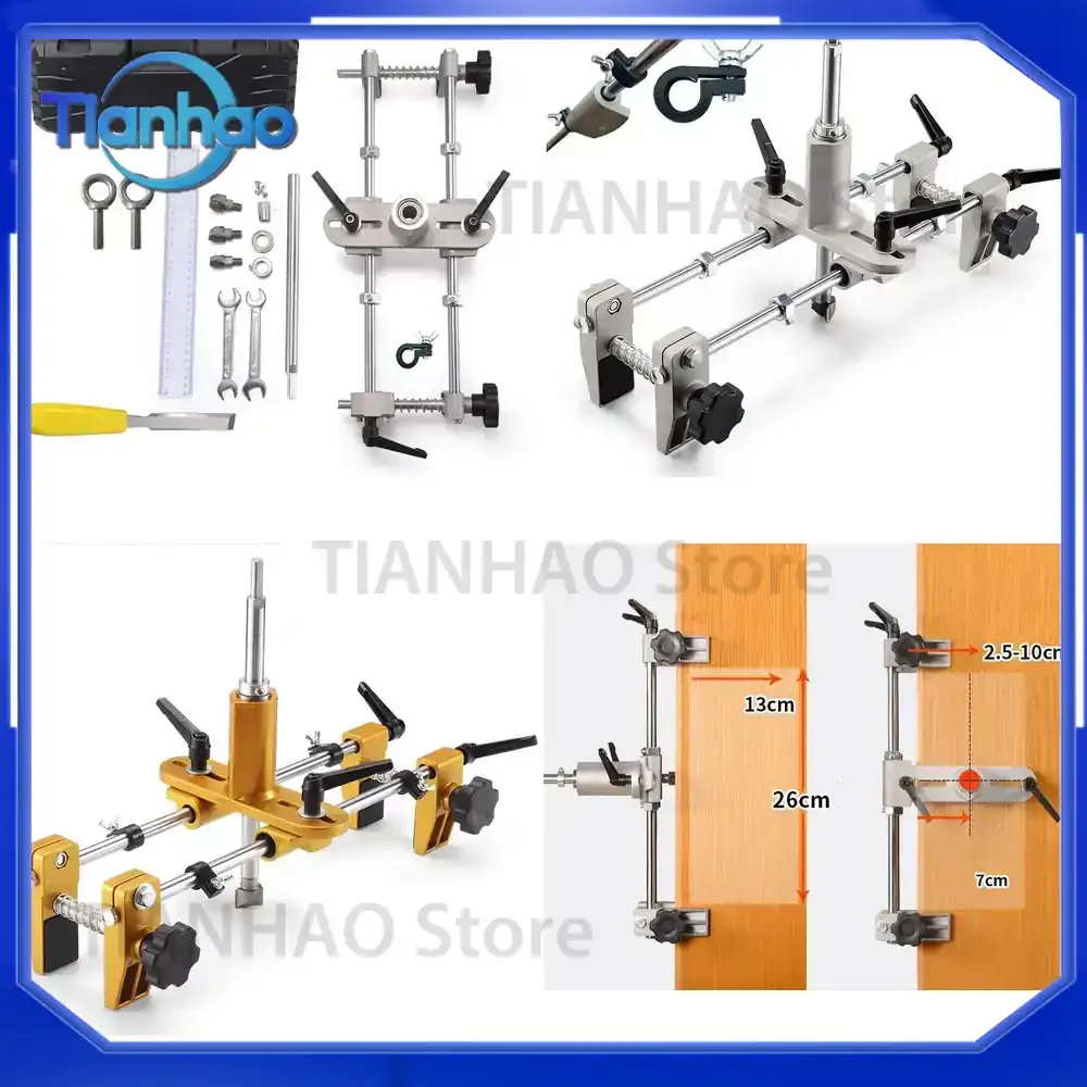 Wood Slotting Machine for Solid Wood Door Opener Locksmith Woodworking Door Lock Mortiser Installation Mortising Jig Tool