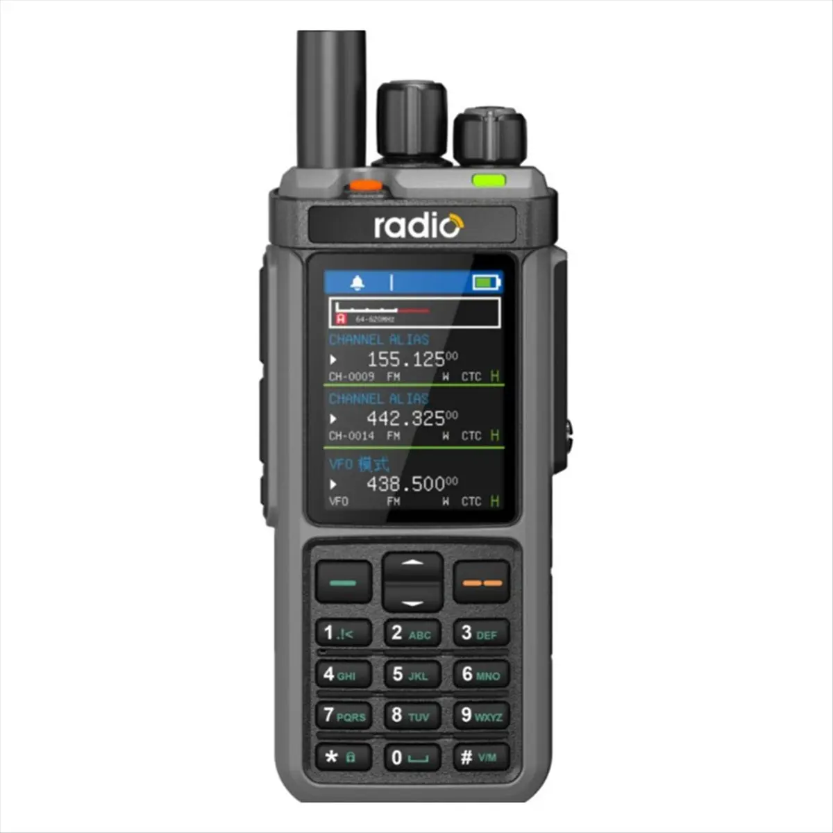 SWXF UV-98 PLUS エアバンドトランシーバー バンドリピーター 2.4インチスクリーン USB LSB CW CB SW MW LW SSB HF マルチバンドハムラジオ（EU）