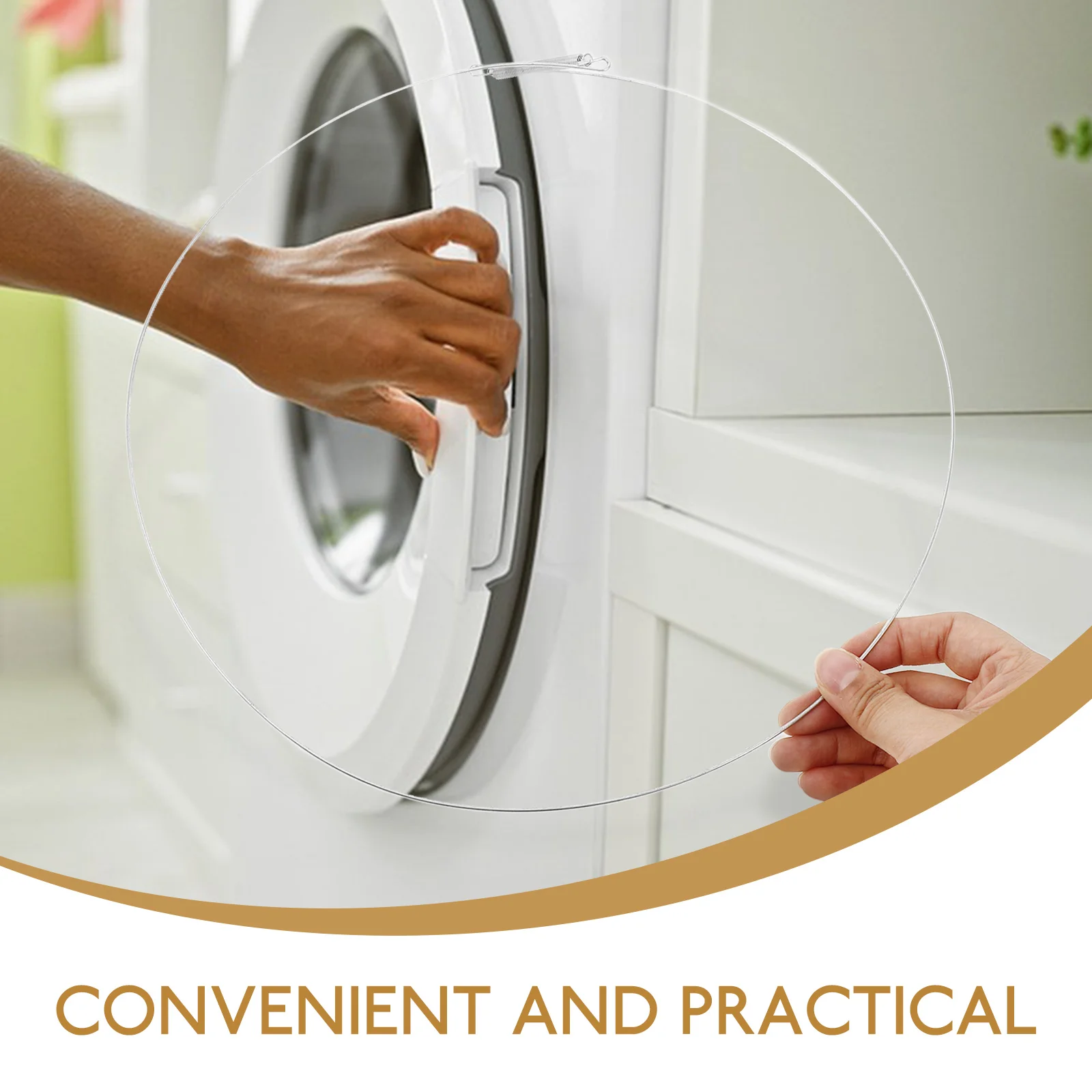 2pcs Washer Door Boot Spring Clamp Stainless Steel Replacement Accessory Compatible Various Brands Models Prevent Water Leaks