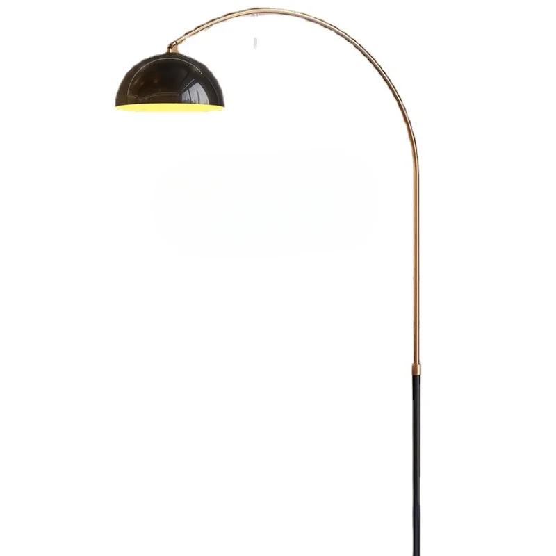 

Nordic Simple American Modern Light Luxury Minimalist Copper Study Fishing Floor Lamp